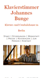 Mobile Screenshot of klavierstimmer-bunge.de